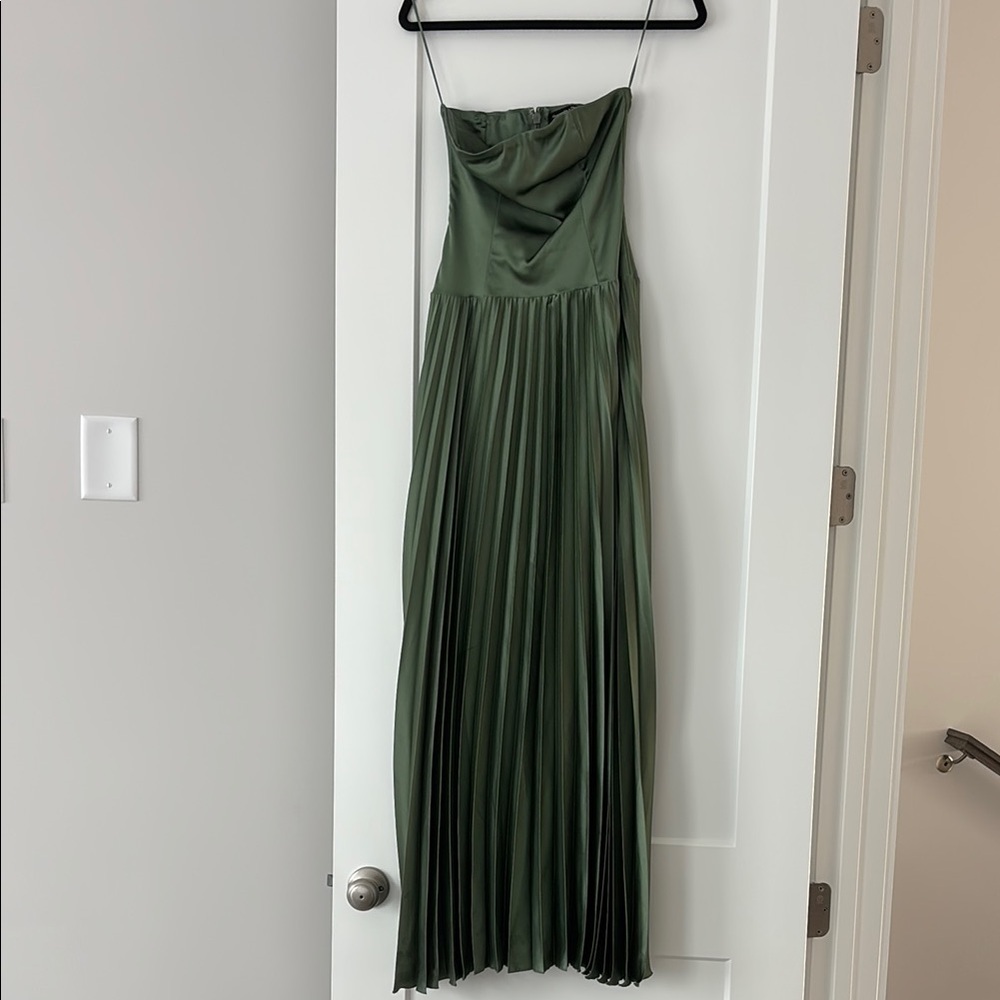 Abercrombie Green Pleated Dress